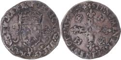 World Coins - Coin, France, Henri II, Douzain aux croissants, 1549, Lyon, , Billon