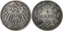 World Coins - Coin, GERMANY - EMPIRE, Wilhelm II, Mark, 1896, Berlin, , Silver, KM:14