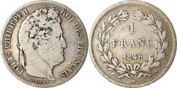 World Coins - Coin, France, Louis-Philippe, Franc, 1846, Paris, , Silver, KM:748.1