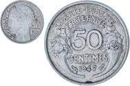 World Coins - France, Morlon, 50 Centimes, 1947, Paris, , Aluminum, KM:894.1a