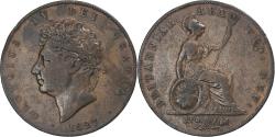 World Coins - Great Britain, George IV, 1/2 Penny, 1827, , Copper, KM:692