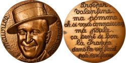 World Coins - France, Medal, Musique, Chanson, Maurice Chevalier, 1966, Gibert, , Bronze