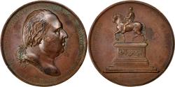 World Coins - France, Medal, Louis XVIII, Politics, Society, War, 1817, Andrieu,