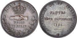 World Coins - France, Token, Louis Philippe I, Union et Force, Fête Nationale, Nantes, 1831