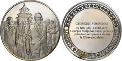 World Coins - France, Medal, Les Présidents de la République, Georges Pompidou, Silver