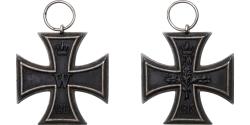 World Coins - Germany, Croix de Fer, WAR, Medal, 1913-1914, Excellent Quality, Iron, 43