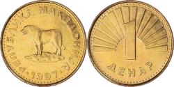 World Coins - Coin, Macedonia, Denar, 1997, , Brass, KM:2