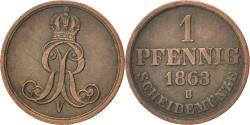 World Coins - Coin, German States, HANNOVER, Georg V, Pfennig, 1863, Hannover,