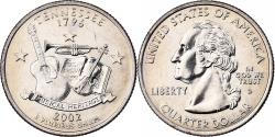Us Coins - United States, Quarter, Quarter Dollar, 2002, U.S. Mint, Tennessee 1796