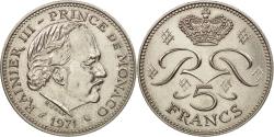 World Coins - Coin, Monaco, Rainier III, 5 Francs, 1971, , Copper-nickel, KM:150