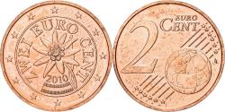 World Coins - Austria, 2 Euro Cent, 2010, Vienna, BU, , Copper Plated Steel, KM:3083