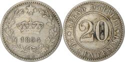 World Coins - Coin, Italy, Umberto I, 20 Centesimi, 1894, Berlin, , Copper-nickel
