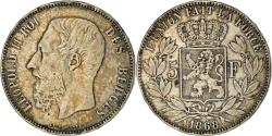 World Coins - Coin, Belgium, Leopold II, 5 Francs, 5 Frank, 1868, Brussels, , Silver