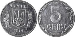 World Coins - Coin, Ukraine, 5 Kopiyok, 2014