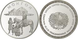 World Coins - France, Medal, Nations Unies, Mongolie, Silver,