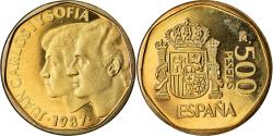 World Coins - Coin, Spain, Juan Carlos I, 500 Pesetas, 1987, Madrid, Proof,