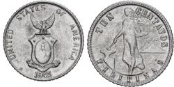 World Coins - Philippines, 10 Centavos, 1945, Silver, , KM:181