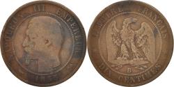 World Coins - Coin, France, Napoleon III, Napoléon III, 10 Centimes, 1855, Rouen,
