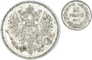 World Coins - Coin, Finland, Nicholas II, 25 Penniä, 1913, Helsinki, , Silver