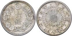World Coins - Japan, Yoshihito, 10 Sen, Taishō Era, Yr. 2 (1913), Silver,