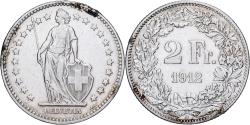 World Coins - Switzerland, 2 Francs, 1912, Bern, Silver, , KM:21
