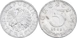 World Coins - Coin, Austria, 5 Groschen, 1989