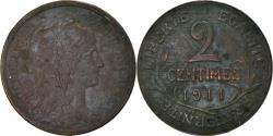 World Coins - Coin, France, Dupuis, 2 Centimes, 1911, Paris, , Bronze, KM:841