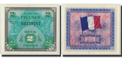 World Coins - Banknote, France, 2 Francs, 1944 Flag/France, 1944, UNC(65-70), Fayette:VF16.1