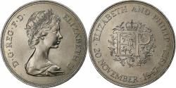 World Coins - Great Britain, Elizabeth II, 25 New Pence, Silver Wedding, 1972, Llantrisant