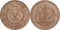 World Coins - Cyprus, 5 Mils, 1972, Bronze, , KM:39