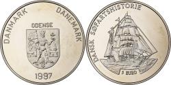 World Coins - Denmark, 5 Euro, Dansk Sofartshistorie, 1997, Copper-nickel,