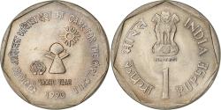 World Coins - India, Rupee, 1990, Mumbai, Copper-nickel, , KM:87.1