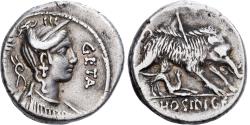 Ancient Coins - Roman Republic, Hosidia, Denier, 68 BC, Rome, Silver, , BMC:3388