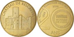 World Coins - France, Token, Touristic token, Château de Belcastel, Arts & Culture, 2016