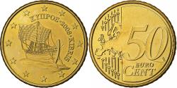 World Coins - Cyprus, 50 Centimes, 2008, Nordic gold,