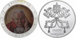 World Coins - Vatican, Medal, Le Pape Jean-Paul II, 2005, Silver Plated Copper,