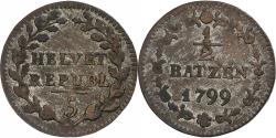 World Coins - Switzerland, 1/2 Batzen, 1799, Billon, , KM:A6