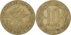 World Coins - Central African States, 10 Francs, 1985, Paris, Aluminum-Bronze, , KM:9