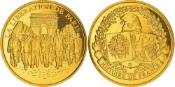 World Coins - France, Medal, Libération de Paris, 25 août 1944, History, , Copper Gilt