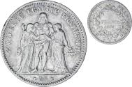 World Coins - Coin, France, Hercule, 5 Francs, 1875, Bordeaux, , Silver, KM:820.2