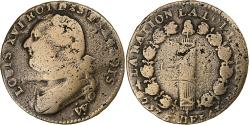 World Coins - France, Louis XVI, 12 Deniers, 1793 / AN 5, Arras, Bronze,