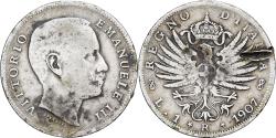 World Coins - Italy, Vittorio Emanuele III, Lira, 1907, Rome, Silver, , KM:32