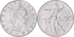 World Coins - Coin, Italy, 50 Lire, 1969, Rome, , Stainless Steel, KM:95.1