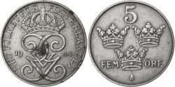 World Coins - Sweden, Gustaf V, 5 Öre, 1944, Iron, , KM:812
