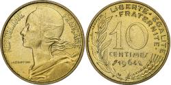 World Coins - France, 10 Centimes, Marianne, 1964, Paris, Aluminum-Bronze,