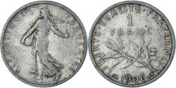 World Coins - Coin, France, Semeuse, Franc, 1906, , Silver, KM:844.1, Gadoury:467