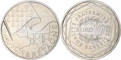 World Coins - France, 10 Euro, 2010, Paris, Bretagne, , Silver, KM:1648
