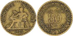 World Coins - Coin, France, 50 Centimes, 1924