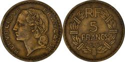 World Coins - Coin, France, Lavrillier, 5 Francs, 1945, Castelsarrasin,