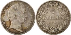World Coins - Coin, German States, BAVARIA, Ludwig I, 1/2 Gulden, 1838, , Silver